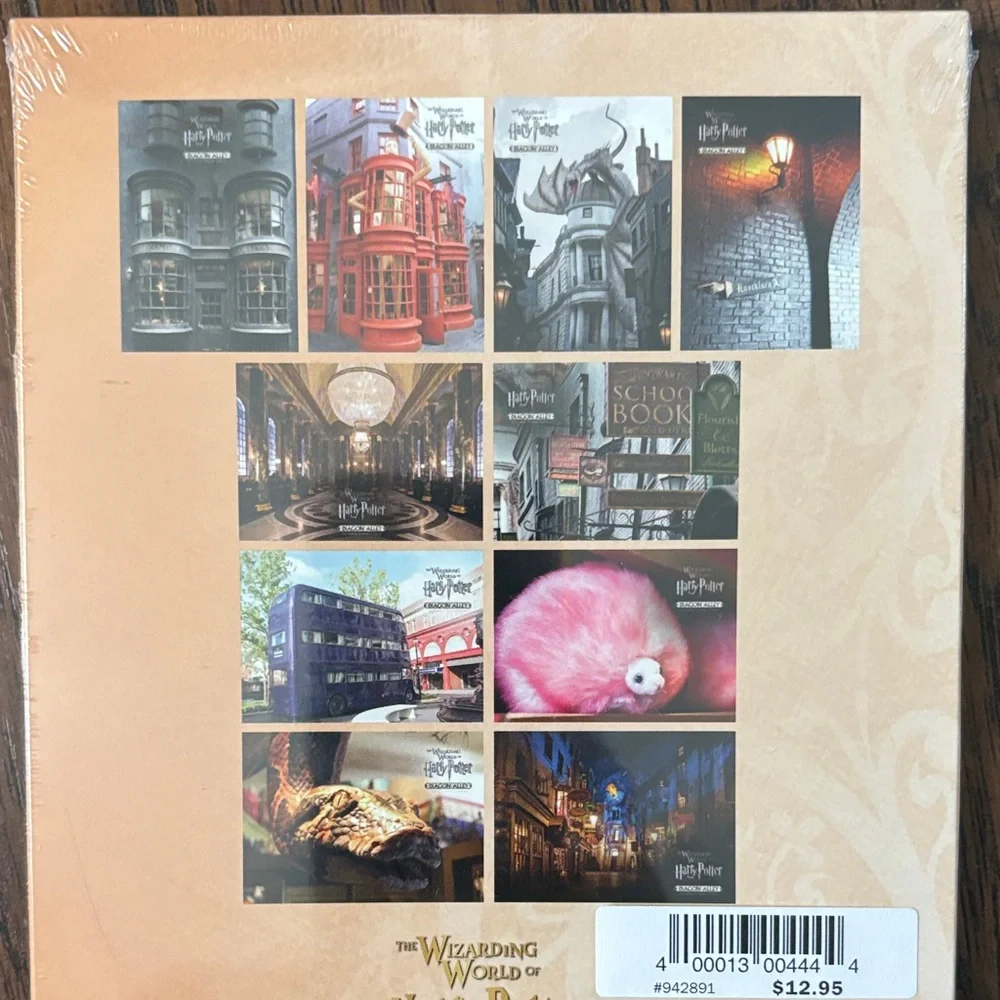 Harry Potter Wrapping Paper Set and (10) Postcard Set - Universal Exclusive